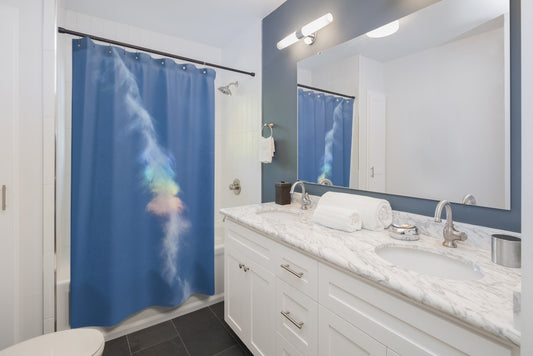 NN Shower Curtains Rainbow Clouds