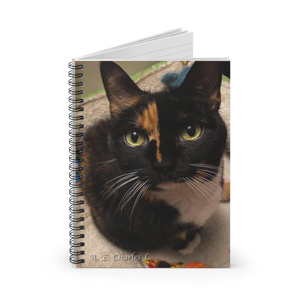 Spiral Notebook - Ruled Line Cat (S)