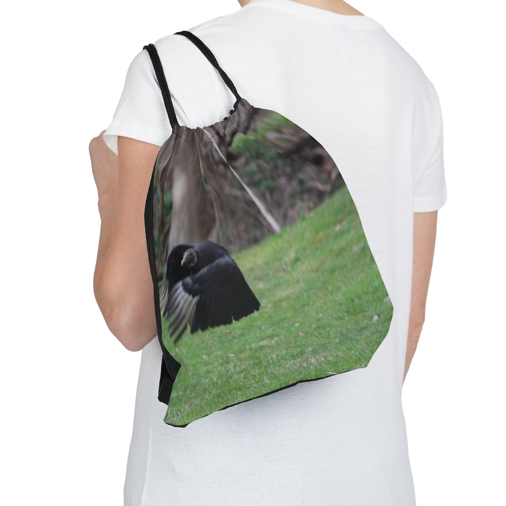 NN Outdoor Drawstring Bag Flying Black Vulture