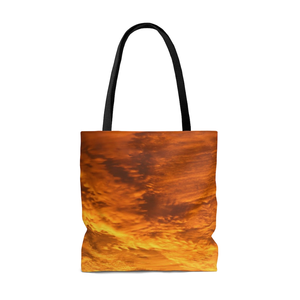 NN AOP Tote Bag Yellow Orange Clouds