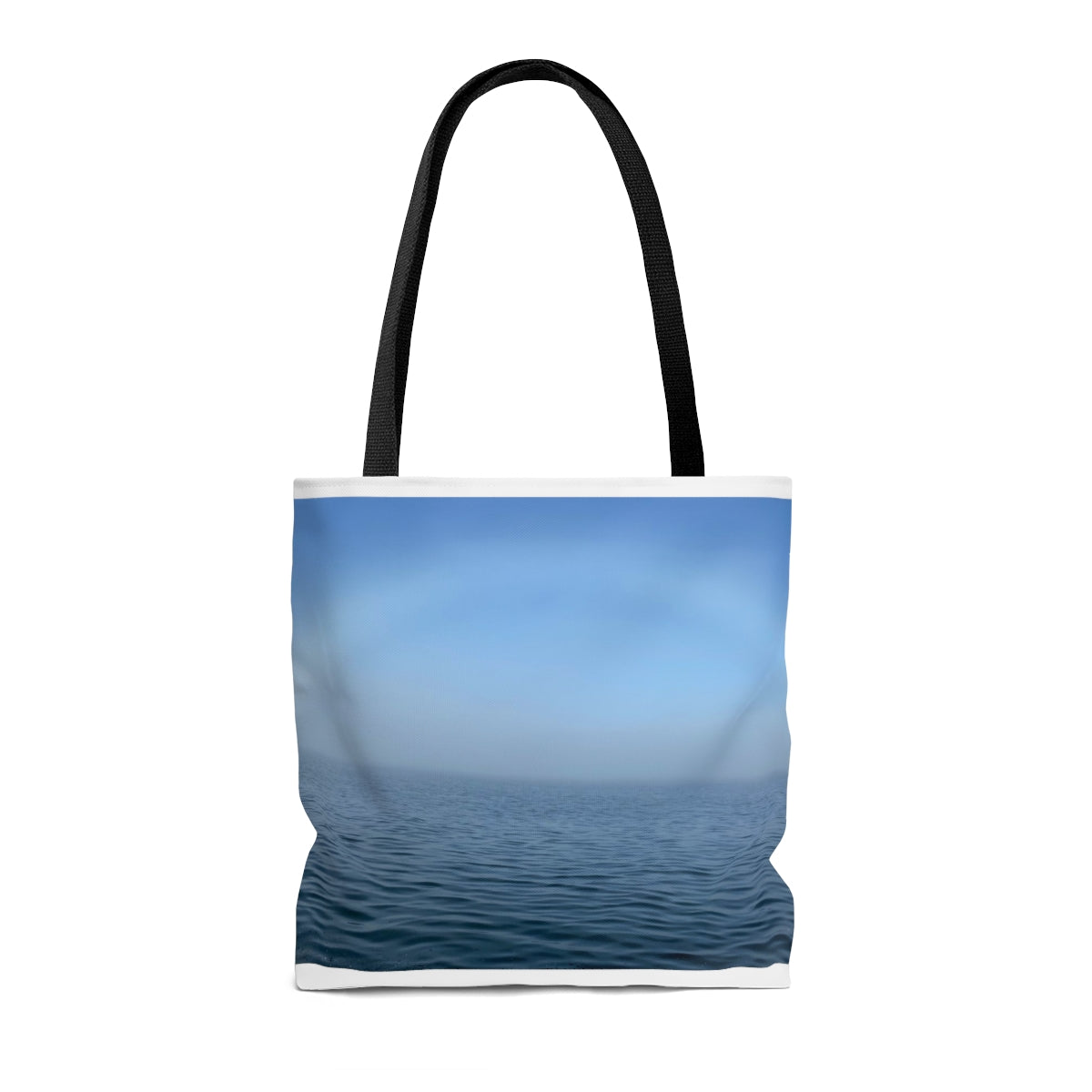 NN AOP Tote Bag Rainbow Cloud Over Ocean Blue