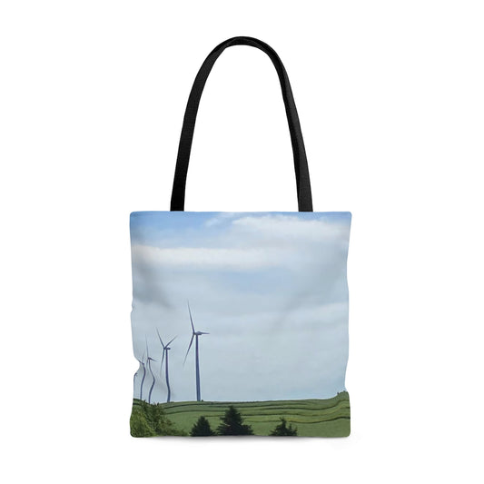 NN AOP Tote Bag Sky & Left Wind Turbines