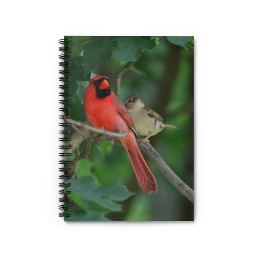 NN Spiral Notebook - Ruled Line Feathered Friends Striking A Pose