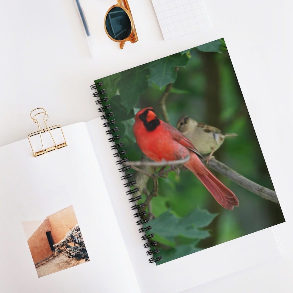 NN Spiral Notebook - Ruled Line Feathered Friends Striking A Pose