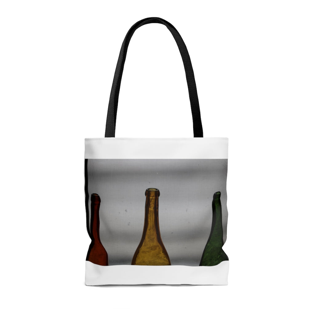 NN AOP Tote Bag Orange Yellow Green Bottles