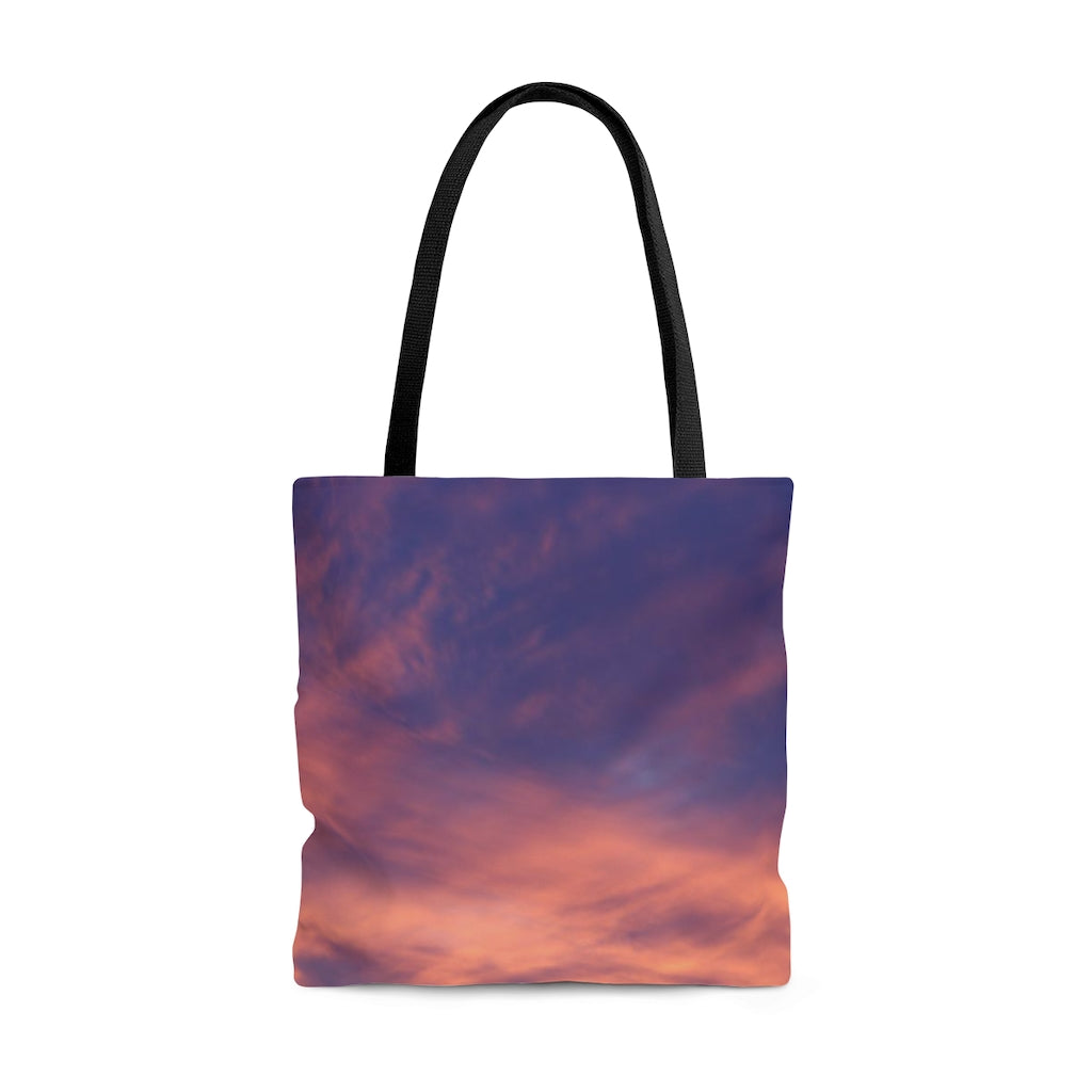 NN AOP Tote Bag Pink Orange Purple Clouds