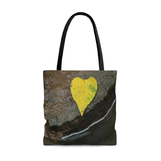 NN AOP Tote Bag Yellow Heart Leaf