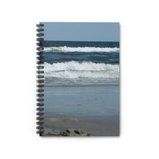 NN Spiral Notebook - Ruled Line OCNJ Waves Crashing In