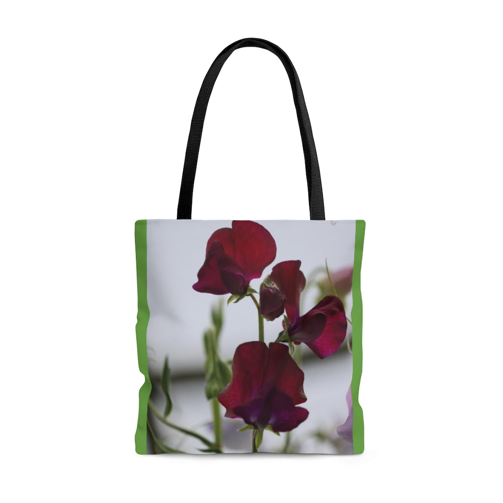 NN AOP Tote Bag Few Maroon Flowers