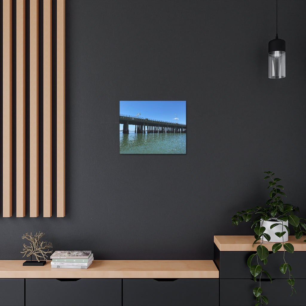 Canvas Gallery Wraps OCMD Blue Sky Below Bridge