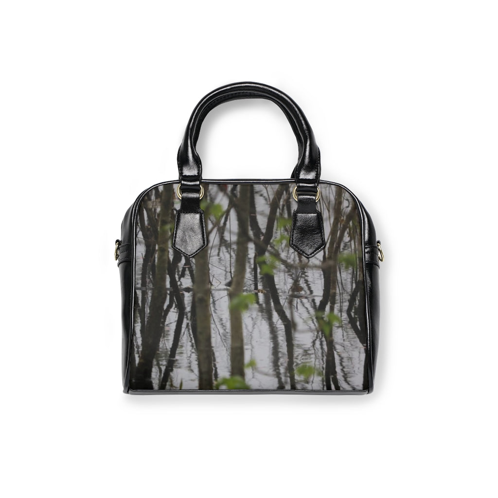 NN Shoulder Handbag Little Trees In Water Reflections