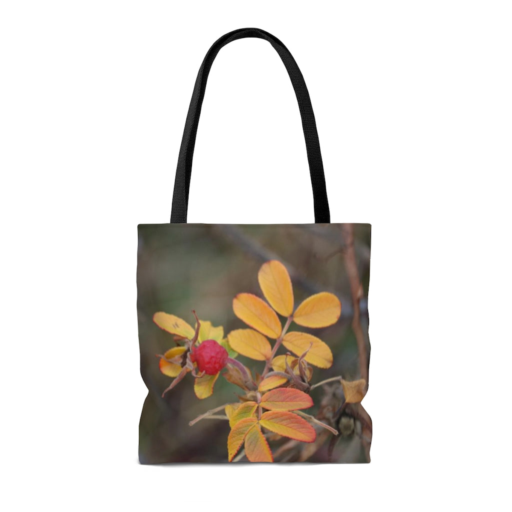 NN AOP Tote Bag One Berry & Yellow Leaves