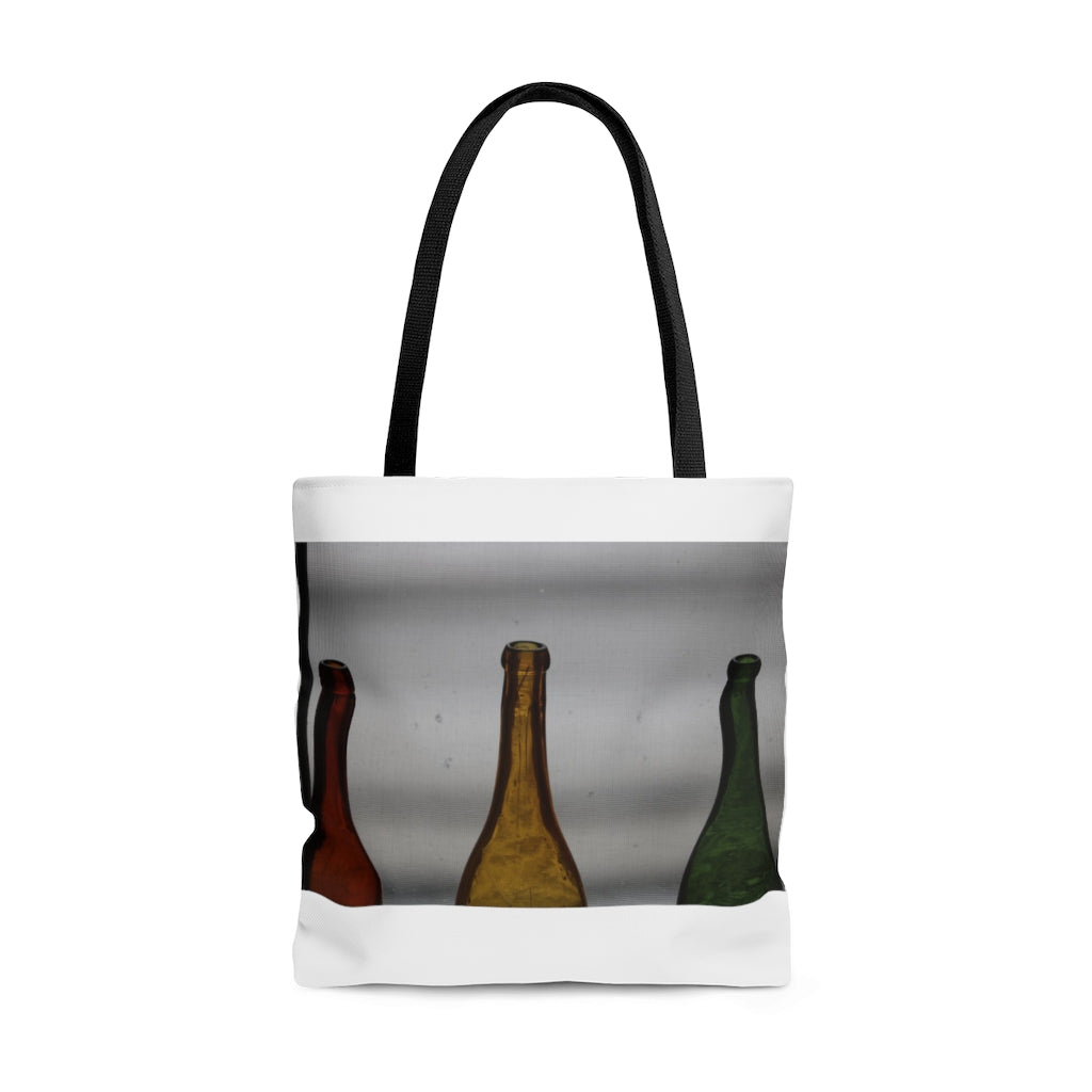 NN AOP Tote Bag Orange Yellow Green Bottles