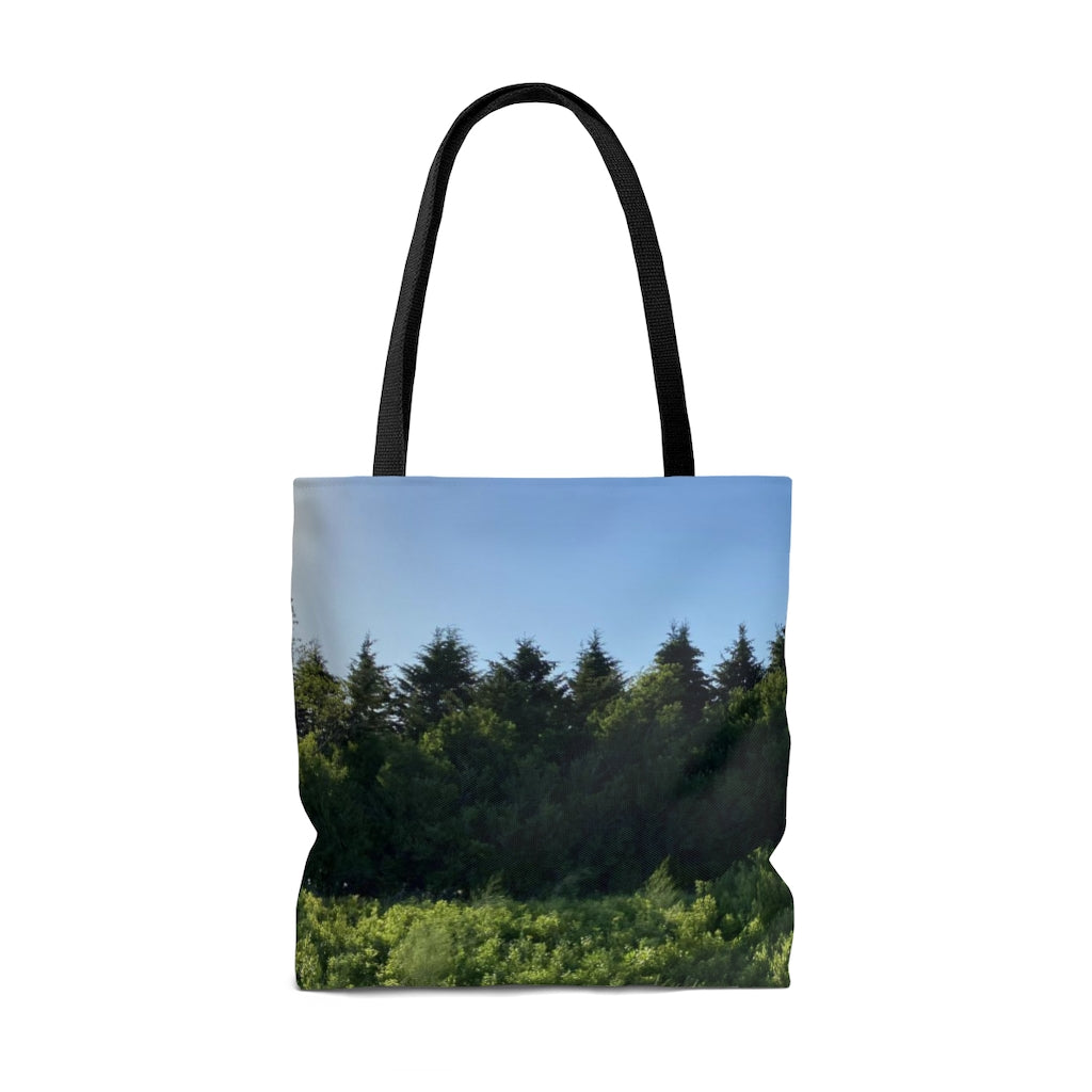 NN AOP Tote Bag Green Trees & Blue Sky