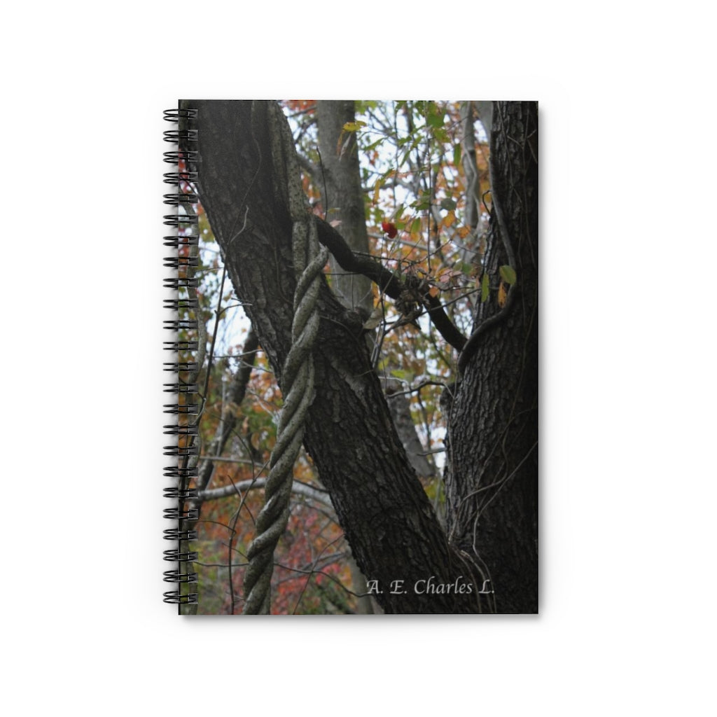 Spiral Notebook - Ruled Line Twisted Branches