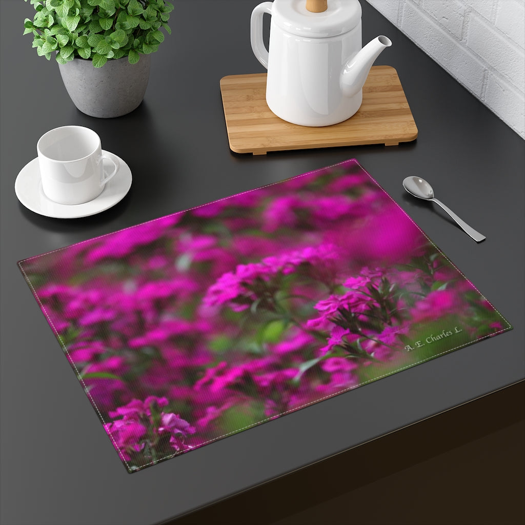 Placemat Purple Pinkish Flowers