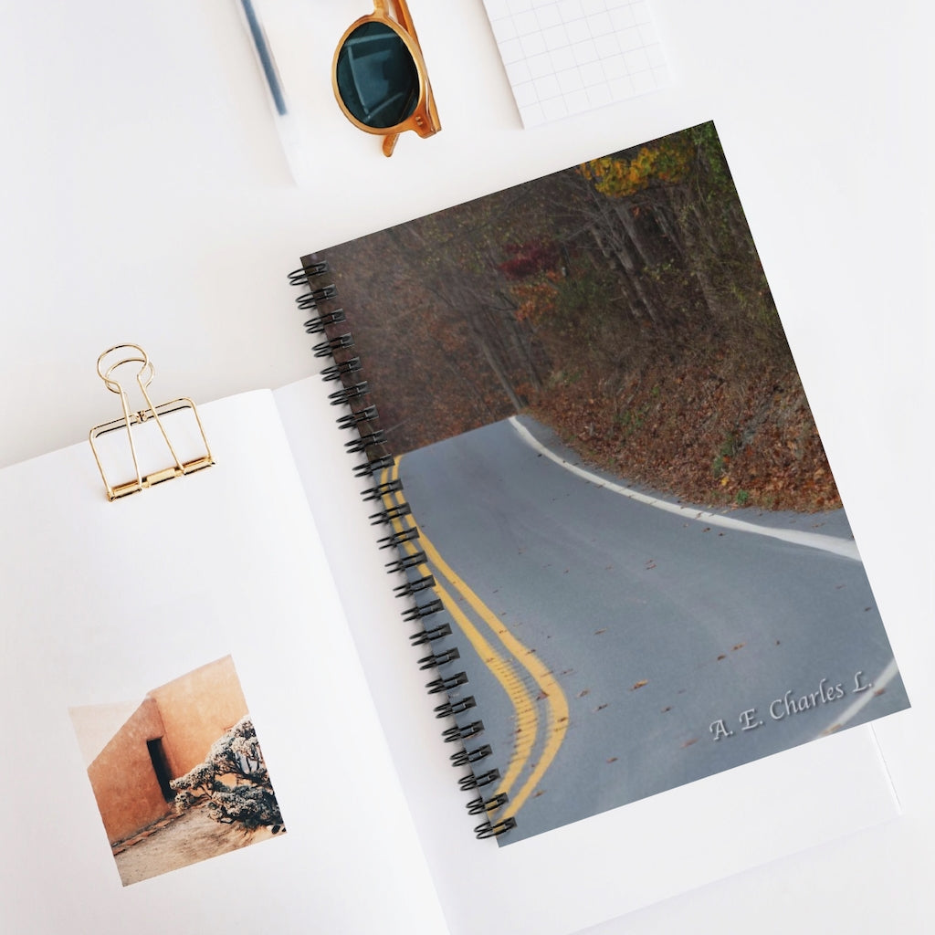 Spiral Notebook - Ruled Line Lonely Curve (WS)