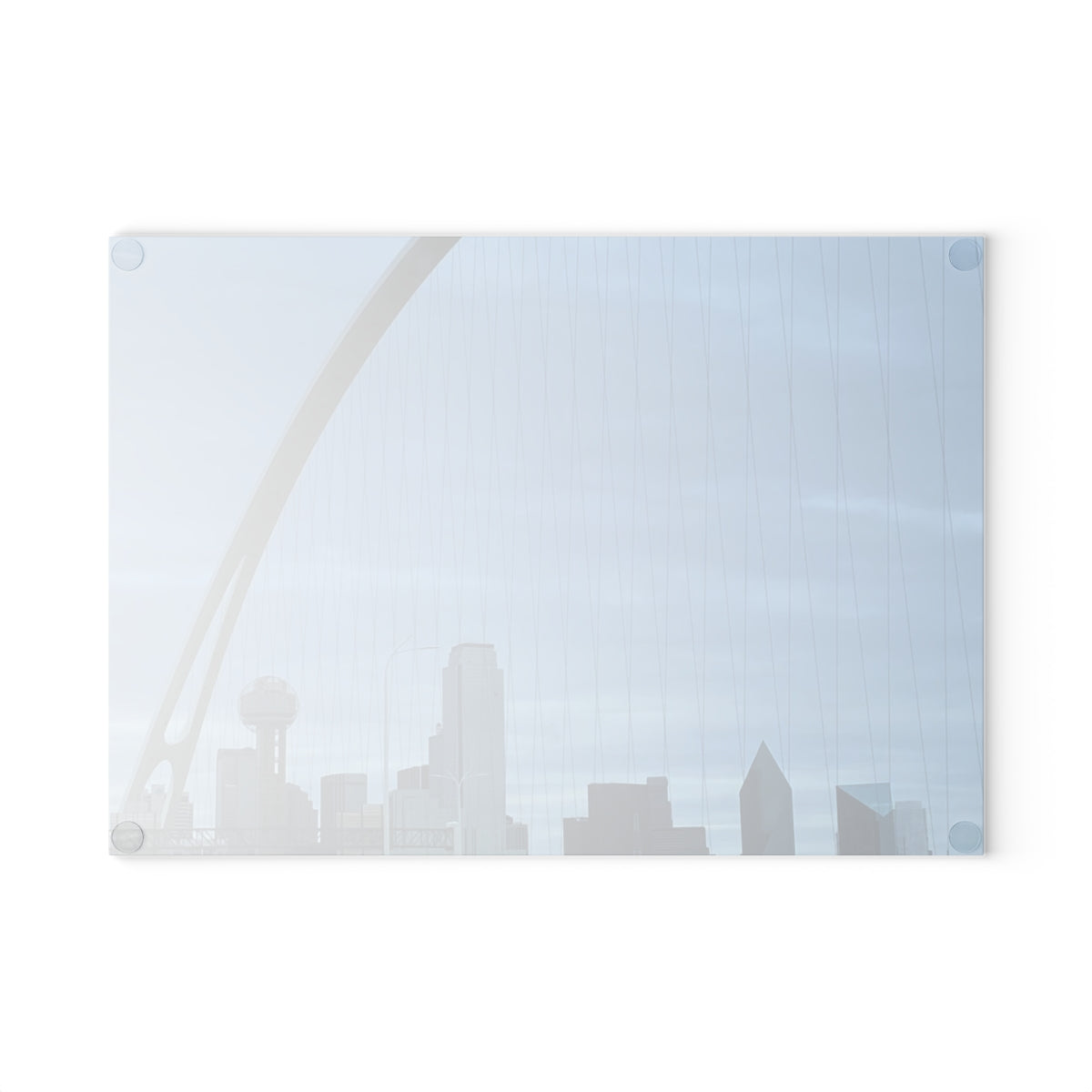 NN Glass Cutting Board Blue Skies Bridge & City