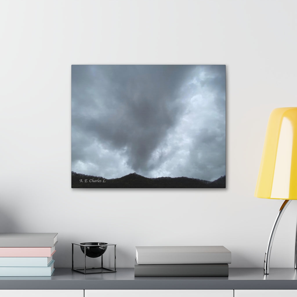 Canvas Gallery Wraps Crazy Clouds & Mountains