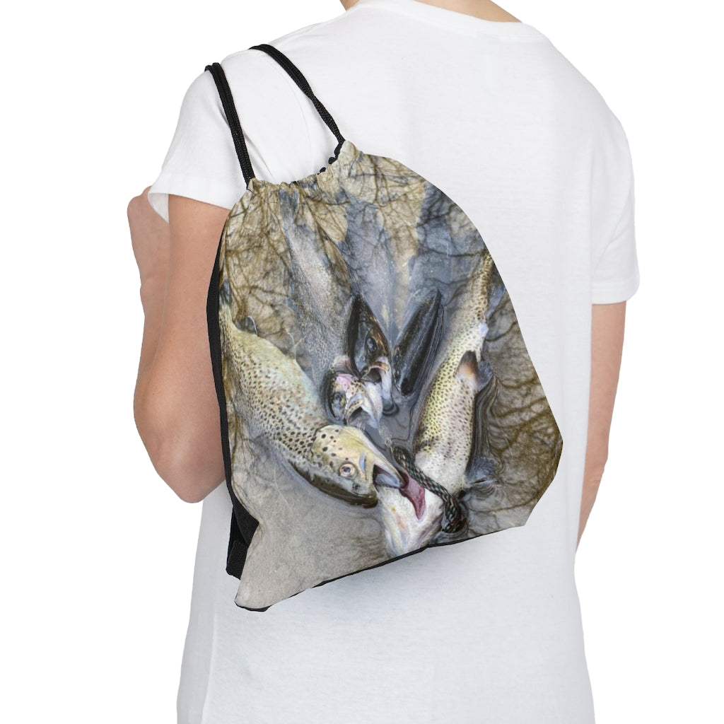 NN Outdoor Drawstring Bag Trouts On A Rope