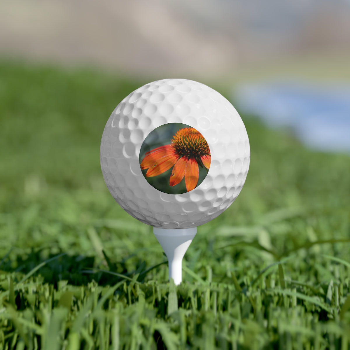 NN Golf Balls, 6pcs Orange Petal Flower