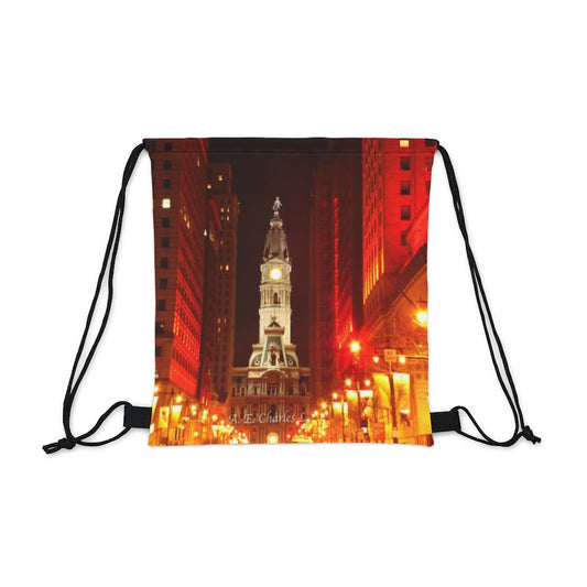 Outdoor Drawstring Bag Red Philadelphia