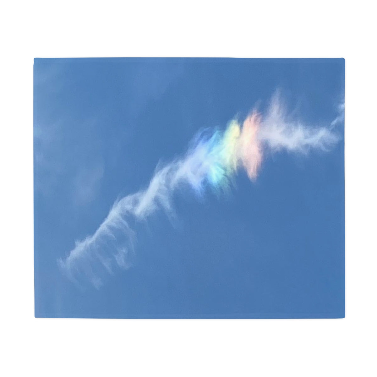 NN Plush Fleece Blanket Rainbow Clouds