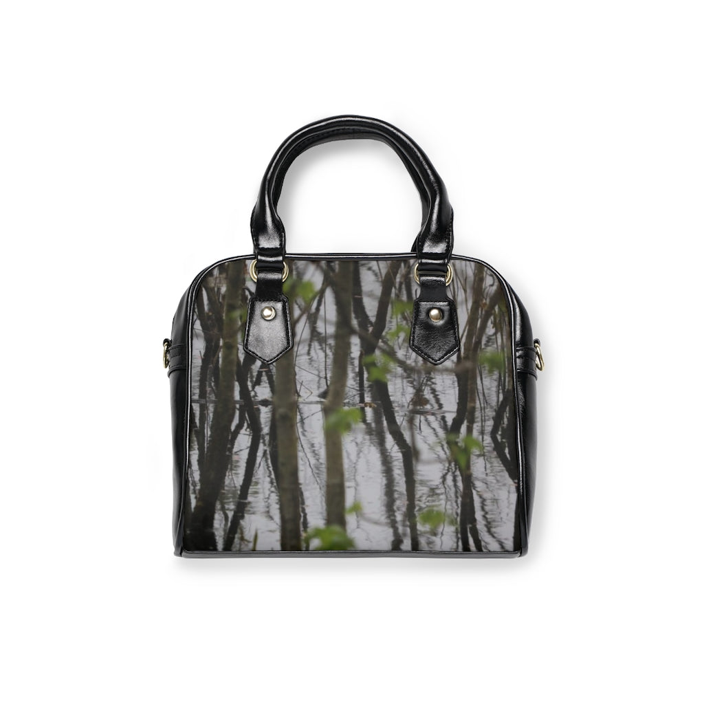 NN Shoulder Handbag Little Trees In Water Reflections