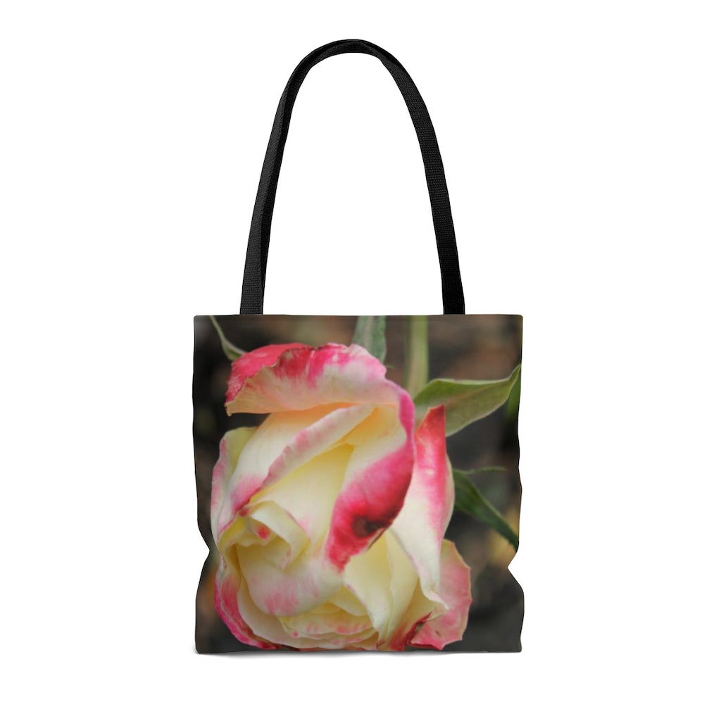 NN AOP Tote Bag Pink & Yellow Rose (M)