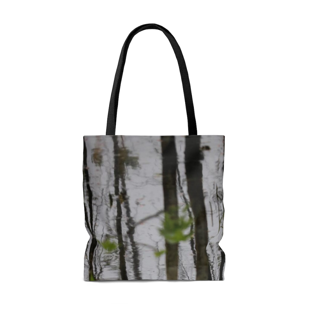 NN AOP Tote Bag Little Trees In Water Reflections