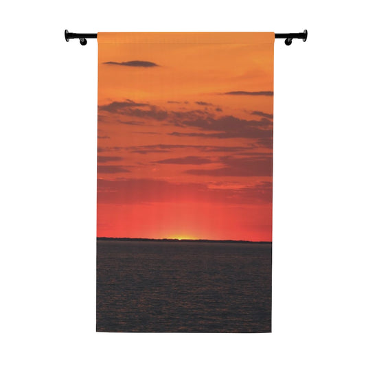 NN Window Curtains (1 Piece) Orange Skies Over Waters