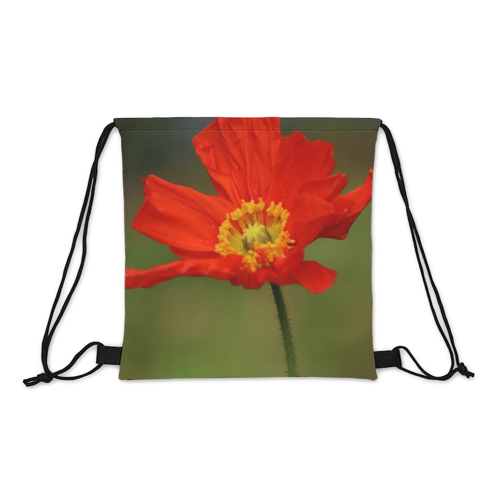 NN Outdoor Drawstring Bag Orange Flower