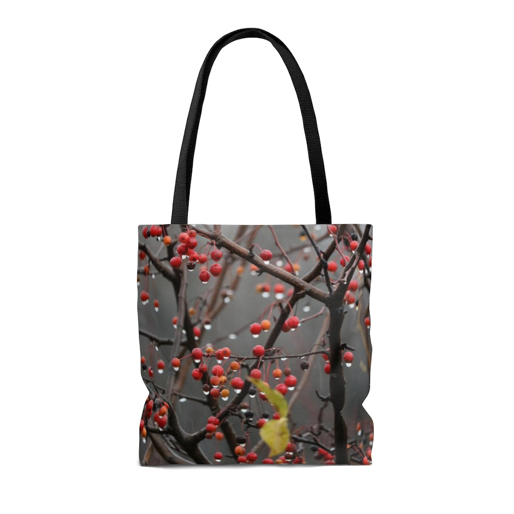 NN AOP Tote Bag Raindrop Red Berries