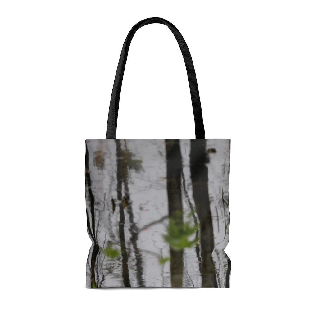 NN AOP Tote Bag Little Trees In Water Reflections