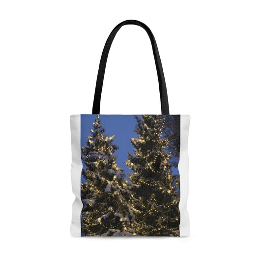 NN AOP Tote Bag Christmas Lit Trees