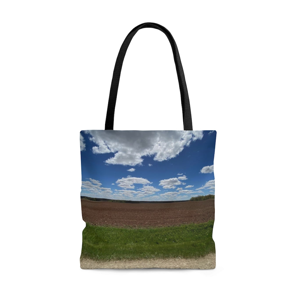 NN AOP Tote Bag Brilliant Blue Sky & Bright White Clouds