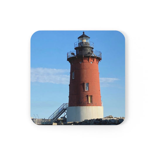 NN Cork Back Coaster Blue Sky Sunshine Lighthouse