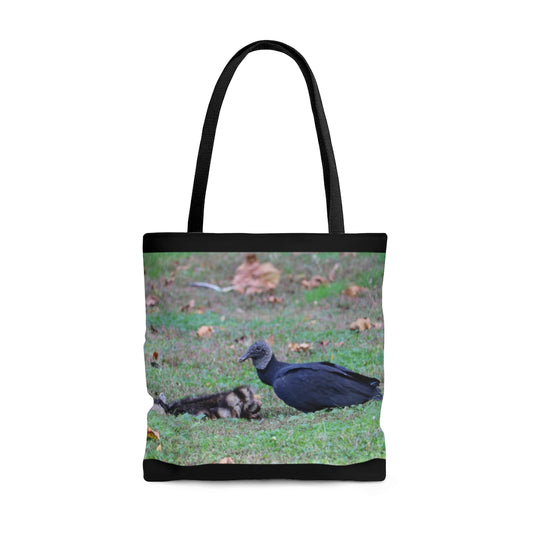 NN AOP Tote Bag Black Vulture Snacks