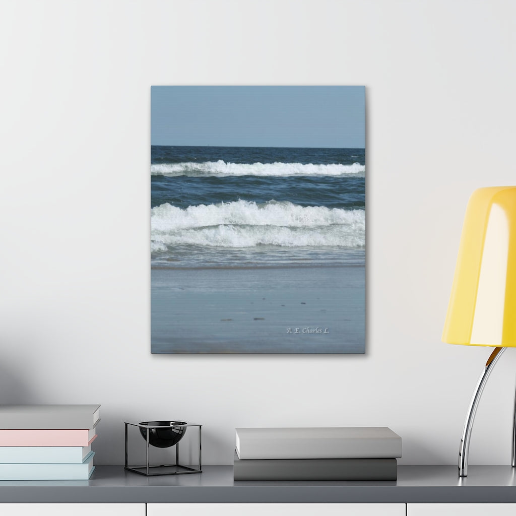 Canvas Gallery Wraps OCNJ Waves Crashing In