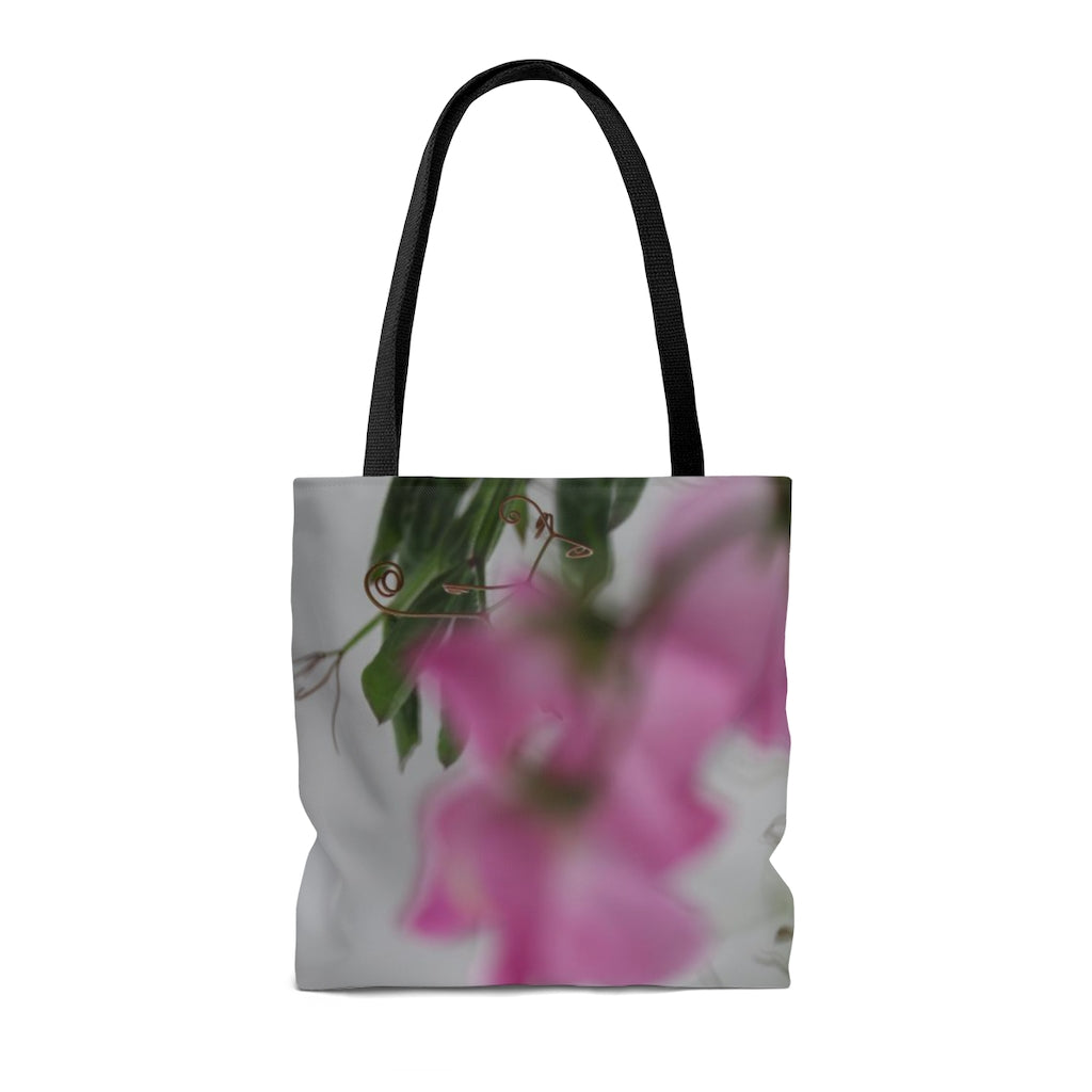 NN AOP Tote Bag Pink Abstract Flowers