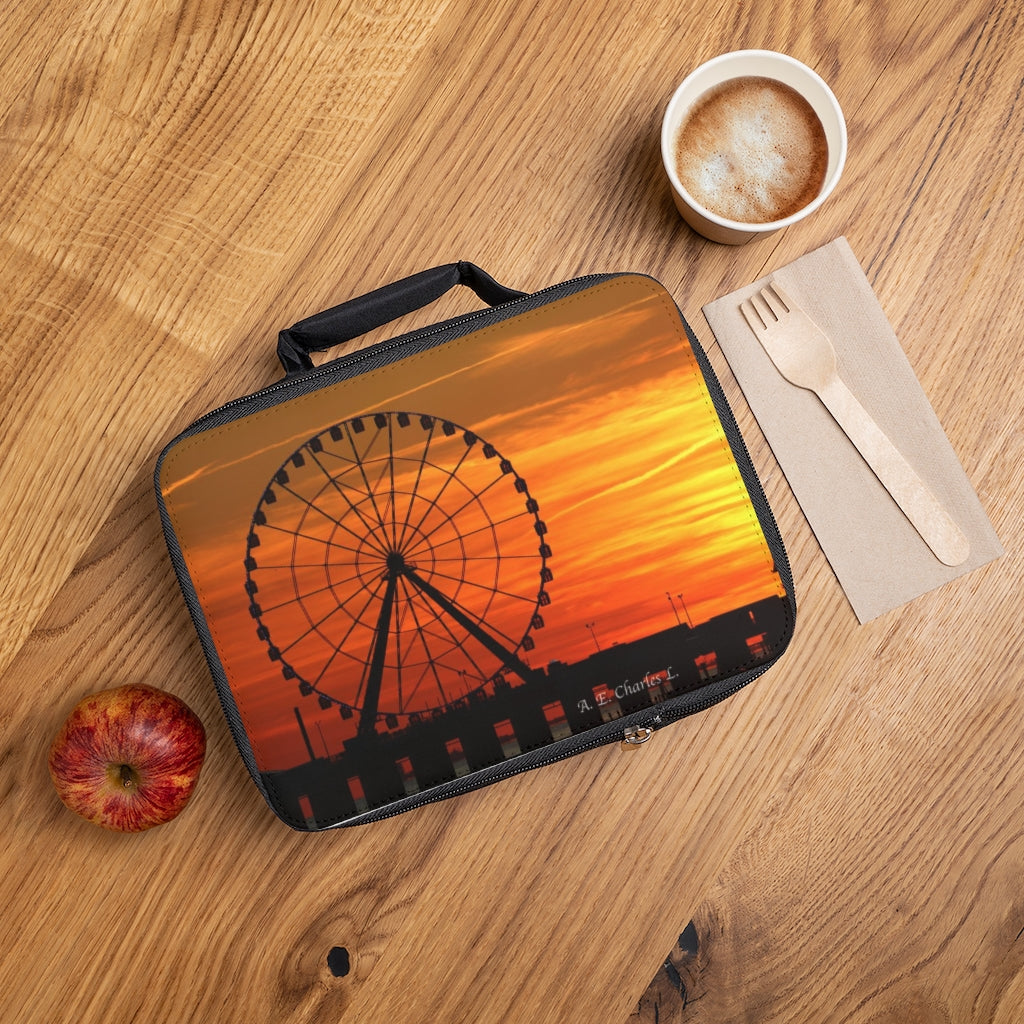 Lunch Bag Yellow Sky ACNJ Ferris Wheel