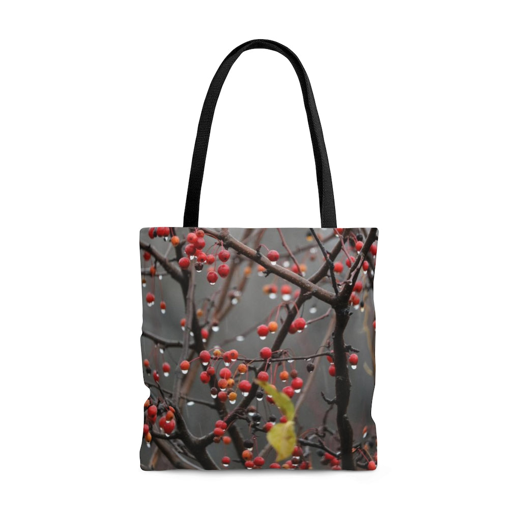 NN AOP Tote Bag Raindrop Red Berries