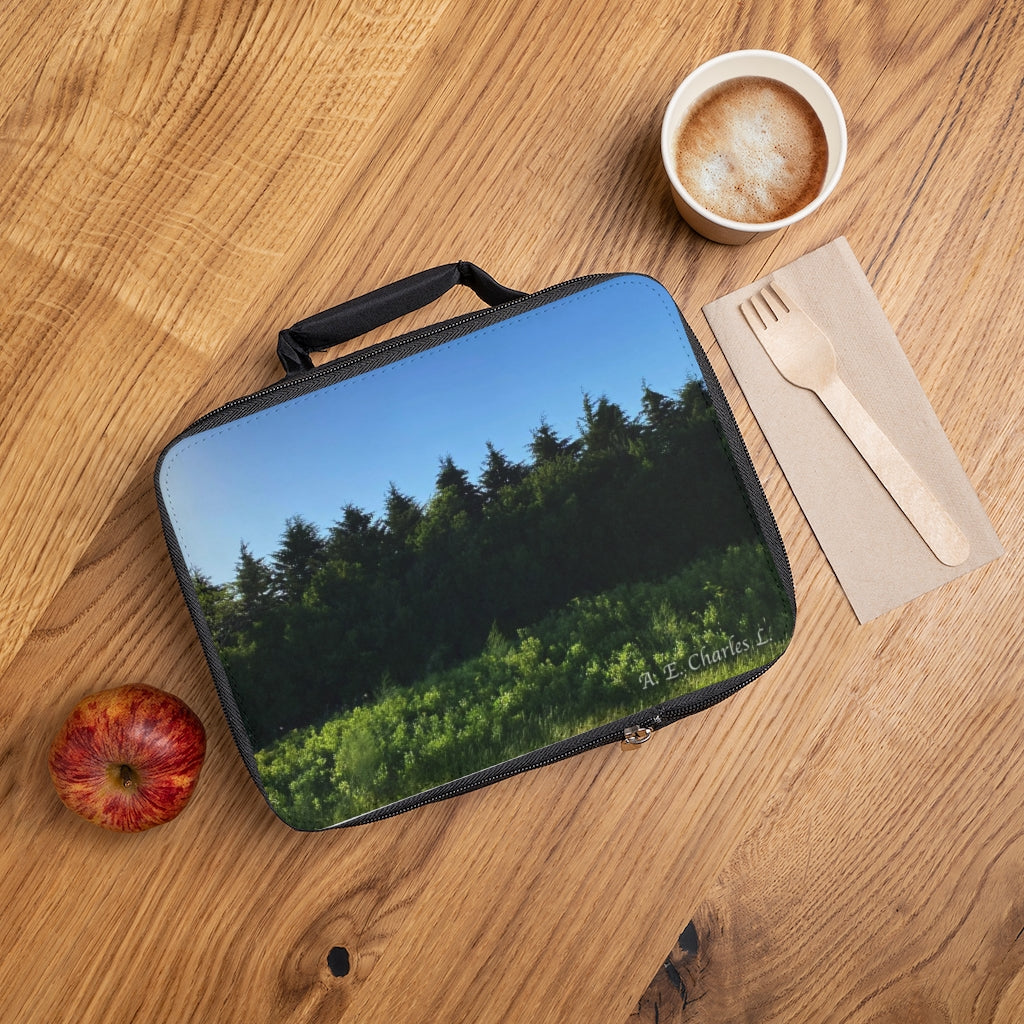 Lunch Bag Green Trees & Blue Sky