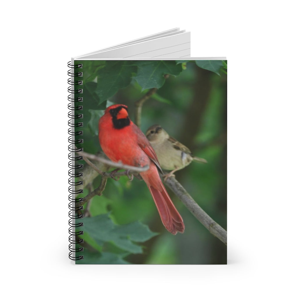 NN Spiral Notebook - Ruled Line Feathered Friends Striking A Pose