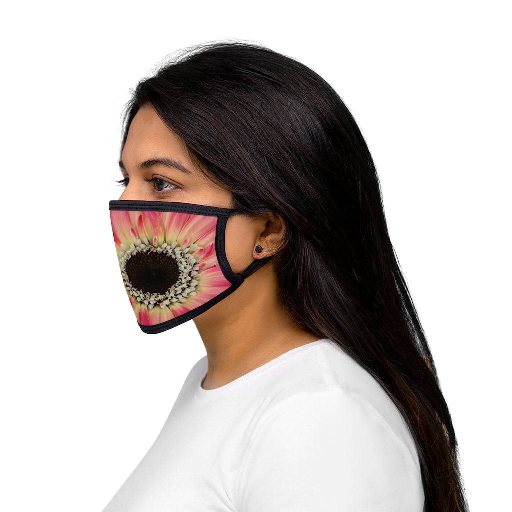 NN Mixed-Fabric Face Mask Right Pink Flower