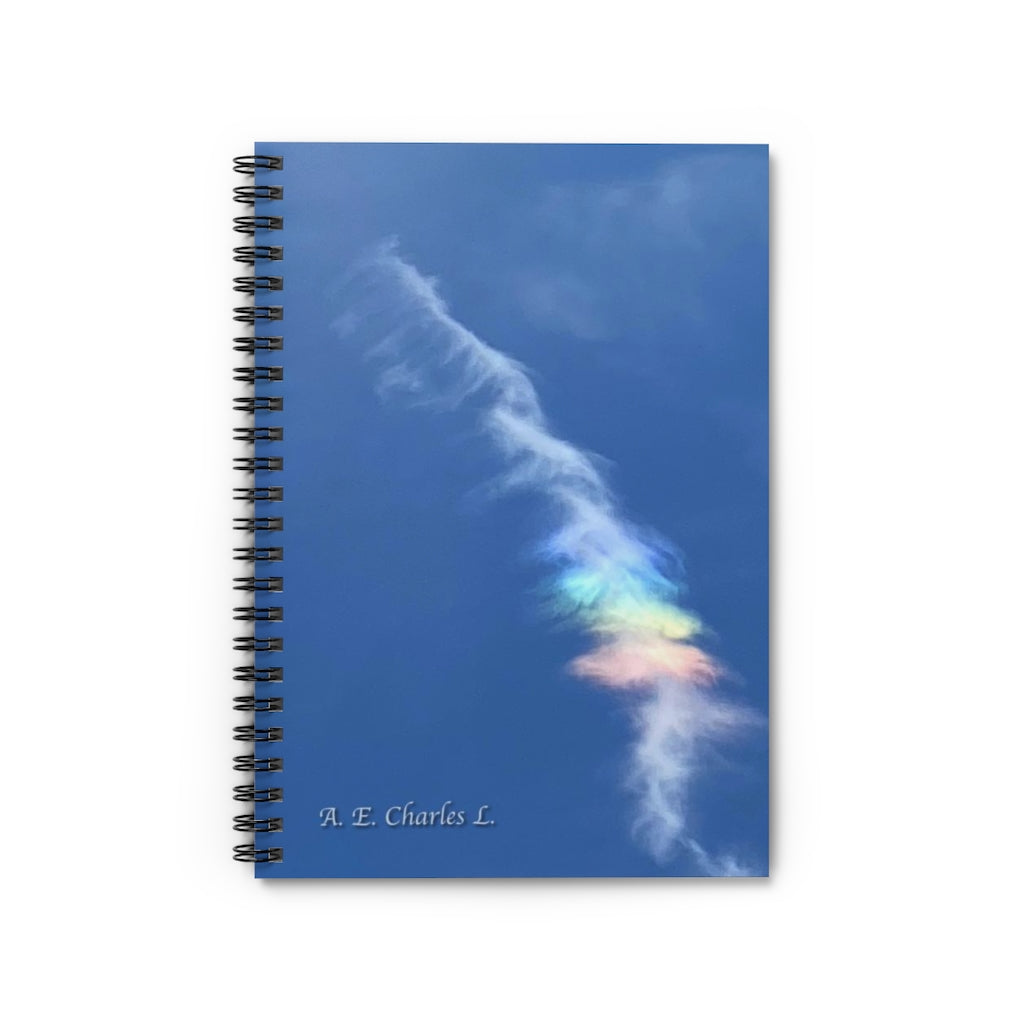 Spiral Notebook - Ruled Line Rainbow Clouds