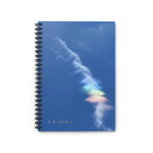 Spiral Notebook - Ruled Line Rainbow Clouds