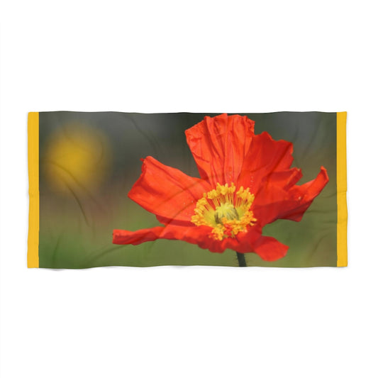 NN Beach Towel Orange Flower