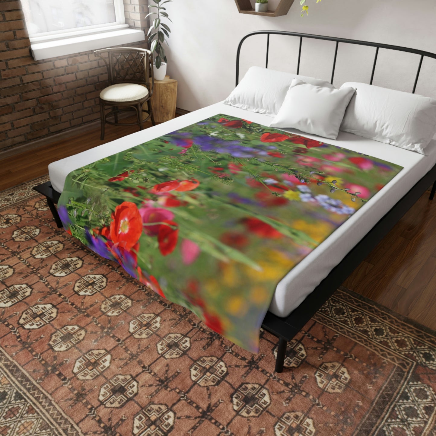 NN Plush Fleece Blanket Wildflowers