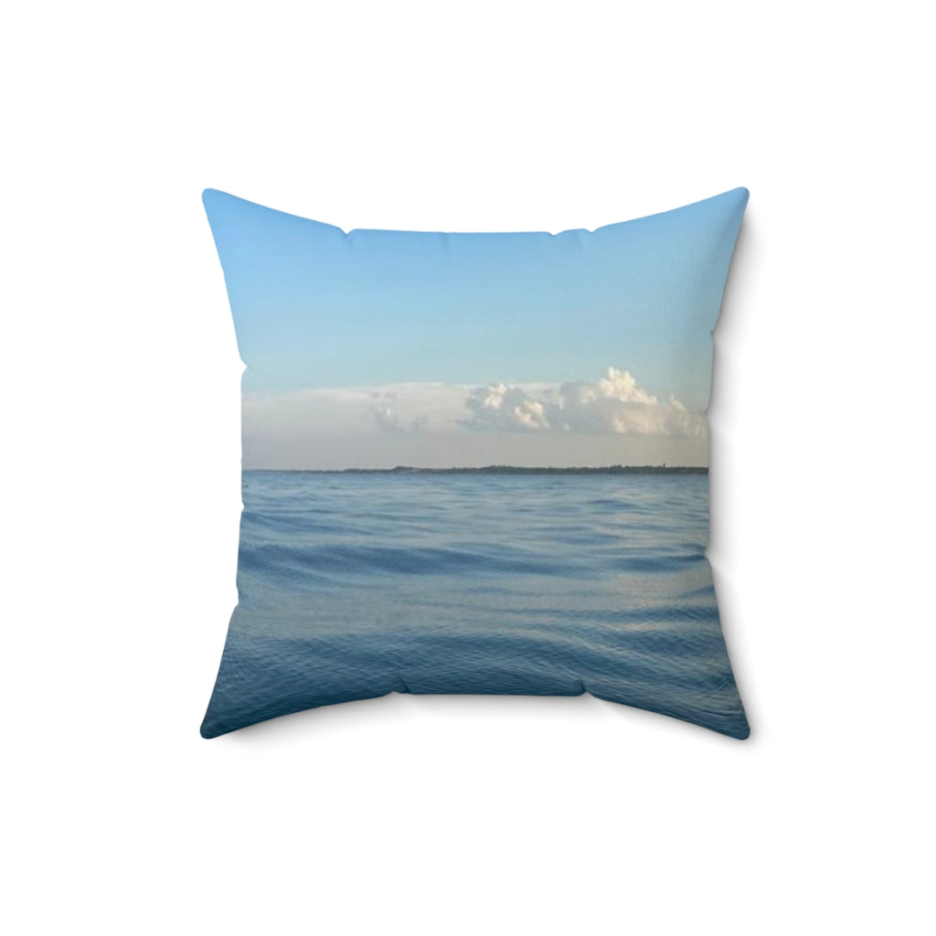 NN Spun Polyester Square Pillow Blue Sky & Waters